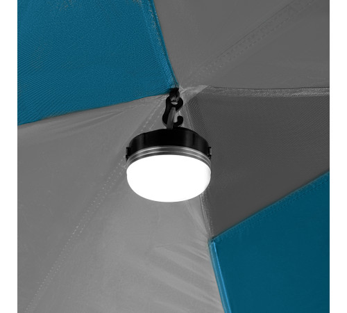 Намет шестимісний NILS CAMP NC6031 Highland, 570 х 210 х 200 см, синьо-сірий