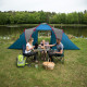Намет шестимісний NILS CAMP NC6031 Highland, 570 х 210 х 200 см, синьо-сірий