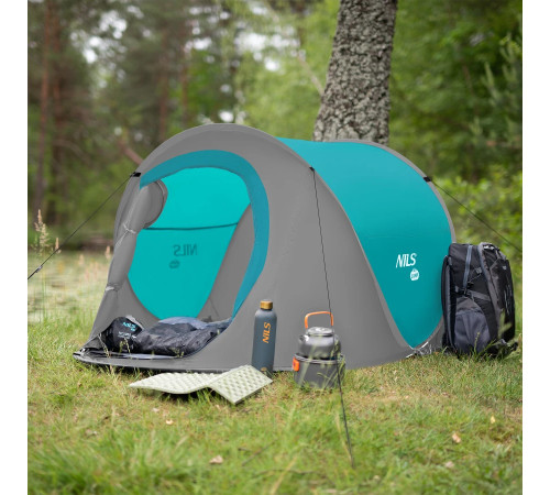 Пляжний намет NILS CAMP NC3743 сіро-блакитний
