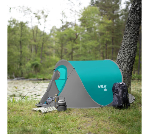 Пляжний намет NILS CAMP NC3743 сіро-блакитний
