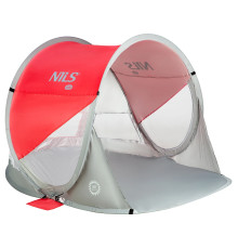 Намет пляжний NILS CAMP NC3142, червоно-сірий