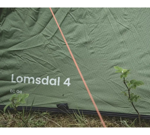 Намет чотиримісний Easy Camp Lomsdal 4, 380 х 150 х 260 см, зелений
