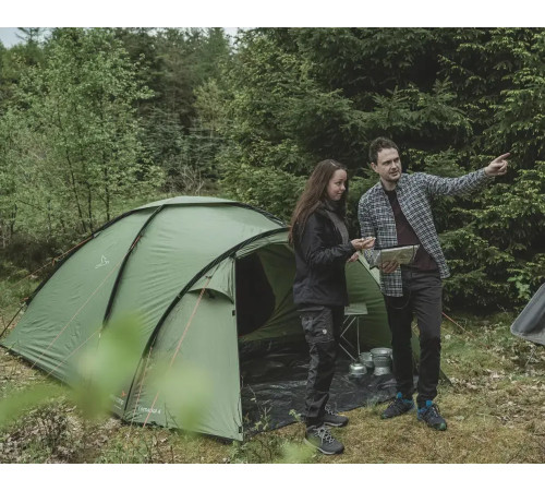 Намет чотиримісний Easy Camp Lomsdal 4, 380 х 150 х 260 см, зелений