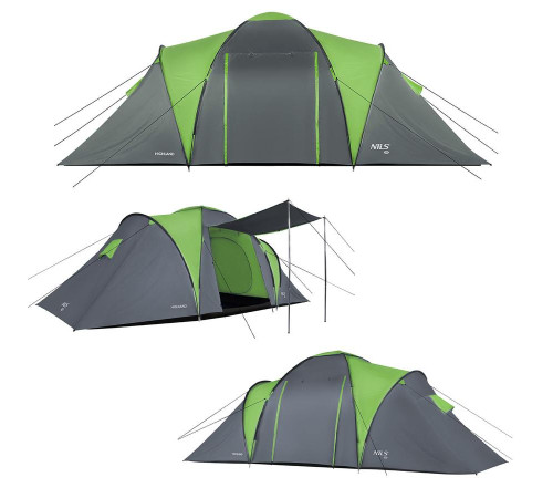Кемпінговий намет NILS CAMP NC6031 HIGHLAND сіро-зелений