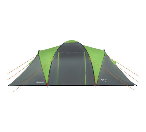 Намет кемпінговий NILS CAMP NC6431 HIGHLAND IV сіро-зелений
