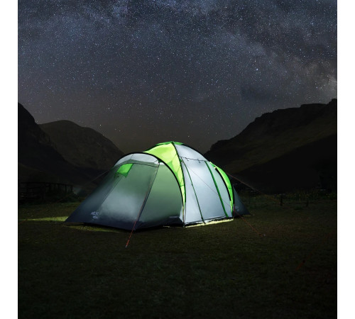 Намет кемпінговий NILS CAMP NC6431 HIGHLAND IV сіро-зелений