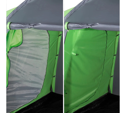 Намет кемпінговий NILS CAMP NC6431 HIGHLAND IV сіро-зелений