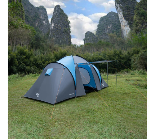 Намет кемпінговий NILS CAMP NC6431 HIGHLAND IV сіро-блакитний