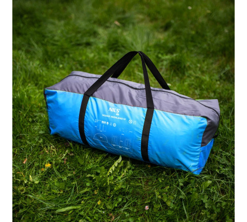 Намет кемпінговий NILS CAMP NC6431 HIGHLAND IV сіро-блакитний