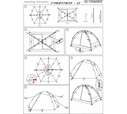 Намет Trimm Frontier D - зелений Намет Trimm Frontier D - зелений
