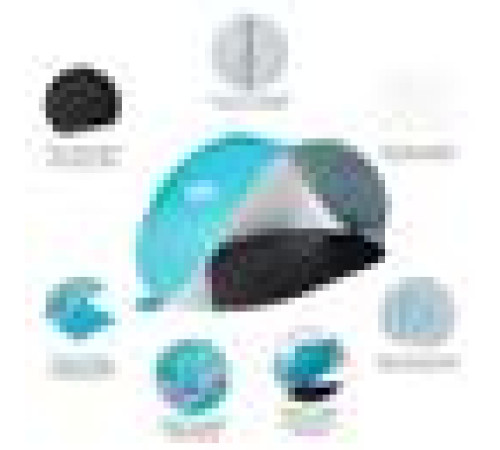 Пляжний намет NC3174 NILS CAMP синьо-сірий