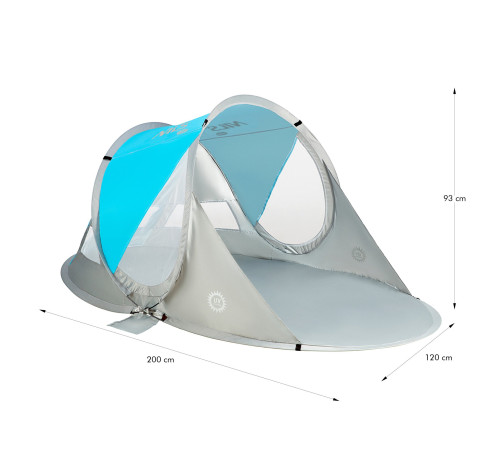 Намет пляжний NILS CAMP NC3143, блакитно-сірий