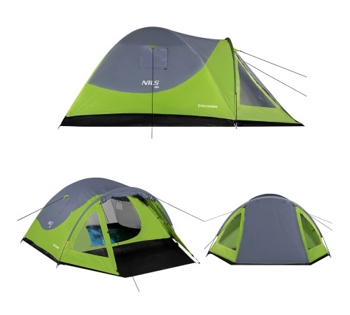 Намет кемпінговий NILS CAMP DISCOVERY NC6006 зелено-сірий