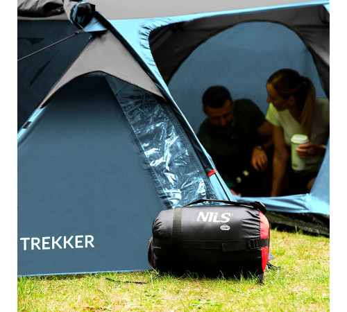 Намет кемпінговий NILS CAMP NC6012 TREKKER сіро-блакитний