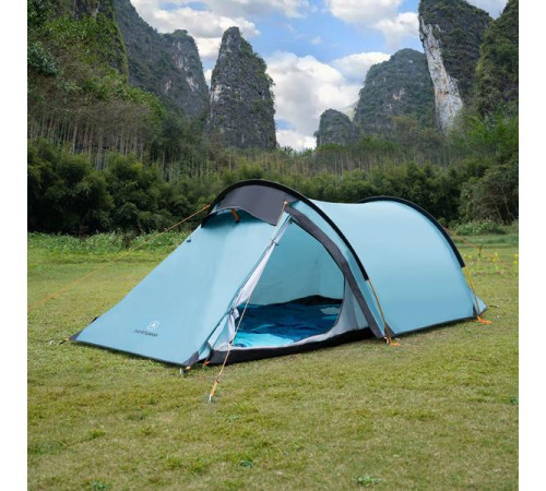 Кемпінговий намет NILS CAMP NC6003 NORTH PEAK блакитний Кемпінговий намет NILS CAMP NC6003 NORTH PEAK блакитний