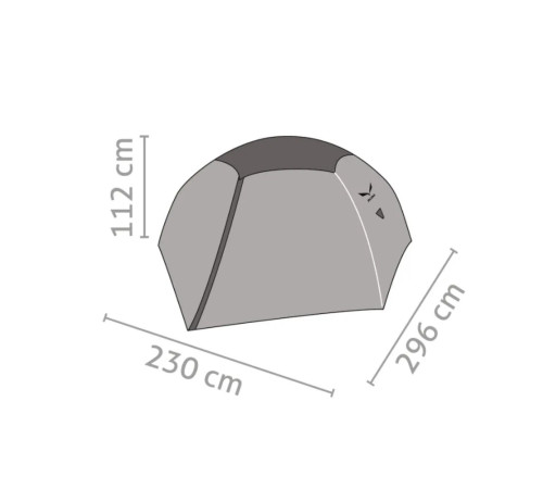 Намет туристичний Salewa LATITUDE II 5901 5311 UNI 2-місний, зелений