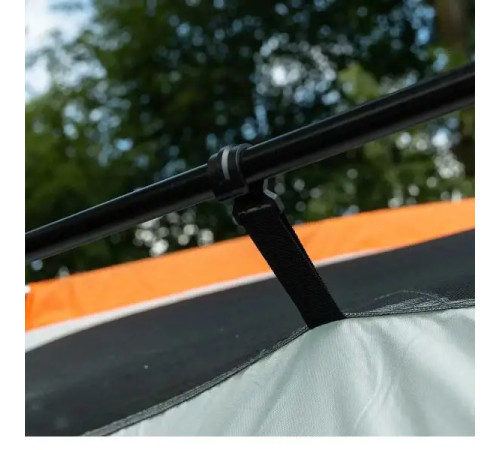 Намет кемпінговий на 6-8 осіб LU006, 380 х 260 х 190 см з тентом, зелений