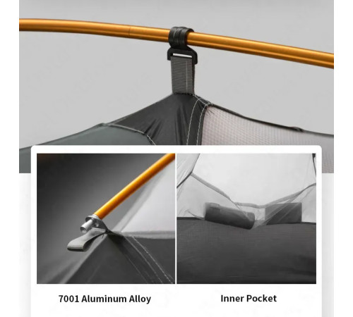 Намет чотиримісний 3F UL Gear QingKong 4, оранжевий