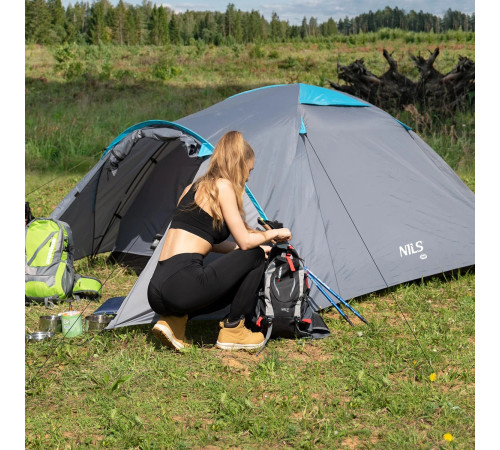 Намет кемпінговий NILS CAMP NC6013 ROCKER сірий