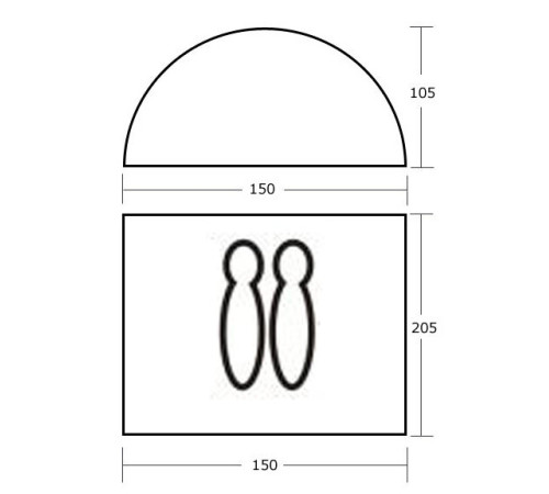 Намет 2-х місна Acamper DOMEPACK2 - 2500мм. Н2О - 1,8 кг. Намет 2-х місна Acamper DOMEPACK2 - 2500мм. Н2О - 1,8 кг.
