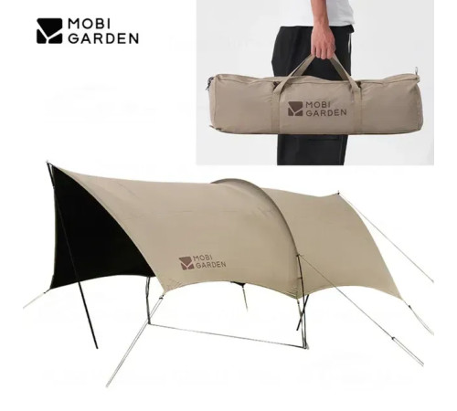 Тент кемпінговий Mobi Garden D250 NX23680010, бежевий