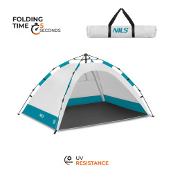 Намет пляжний саморозкладний NILS CAMP NC4802, сірий