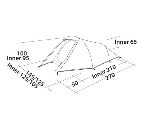 Намет двомісний Easy Camp Energy 200 Rustic Green (120388)