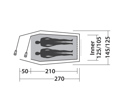 Намет двомісний Easy Camp Energy 200 Rustic Green (120388)