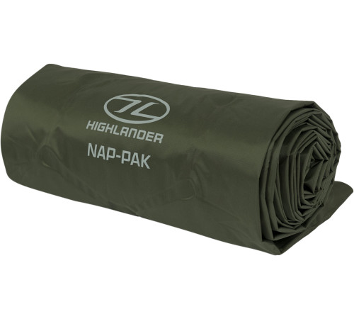 Килимок надувний Highlander Nap-Pak Inflatable Sleeping Mat AIR071 190x55 см, оливковий Килимок надувний Highlander Nap-Pak Inflatable Sleeping Mat AIR071 190x55 см, оливковий