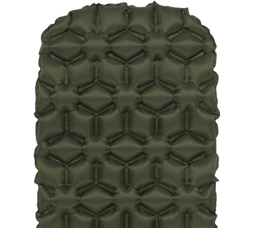 Килимок надувний Highlander Nap-Pak Inflatable Sleeping Mat AIR071 190x55 см, оливковий Килимок надувний Highlander Nap-Pak Inflatable Sleeping Mat AIR071 190x55 см, оливковий