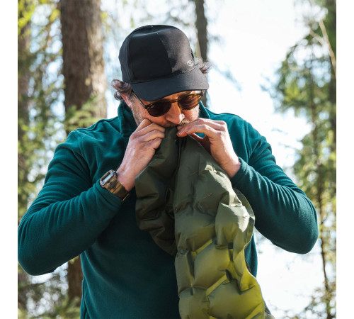 Килимок надувний Highlander Nap-Pak Inflatable Sleeping Mat AIR071 190x55 см, оливковий Килимок надувний Highlander Nap-Pak Inflatable Sleeping Mat AIR071 190x55 см, оливковий