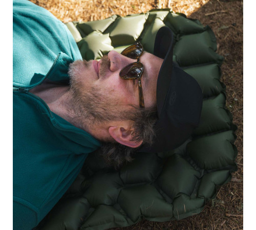 Килимок надувний Highlander Nap-Pak Inflatable Sleeping Mat AIR071 190x55 см, оливковий Килимок надувний Highlander Nap-Pak Inflatable Sleeping Mat AIR071 190x55 см, оливковий