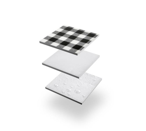 Килимок для пікніка NILS CAMP NC2311 200 x 200 см, чорно-білий