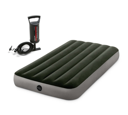 Надувний матрац INTEX 664108 з насосом 191 х 137 х 25 см, зелений
