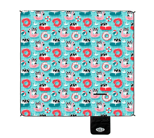 Килимок для пікніка NC8015 NILS CAMP 200 x 200 см - різнокольоровий