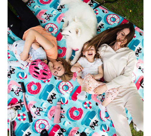 Килимок для пікніка NC8015 NILS CAMP 200 x 200 см - різнокольоровий