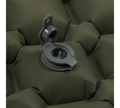 Килимок надувний Highlander Nap-Pak Inflatable Sleeping Mat PrimaLoft AIR072-OG 190x55 см, оливковий