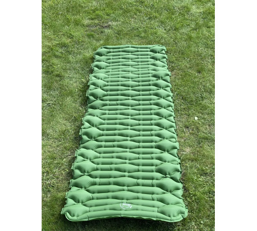 Каримат надувний похідний, туристичний WCG 186 х 66 х 6 см - зелений