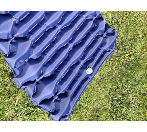 Каримат надувний похідний, туристичний WCG 186 х 66 х 6 см - синій