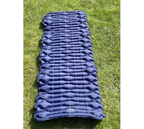 Каримат надувний похідний, туристичний WCG 186 х 66 х 6 см - синій