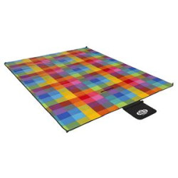 Килимок для пікніка NC2221 PE + ALU NILS CAMP 250x200 см - різнокольоровий