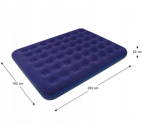 Матрац надувний AVENLI Queen 203x152 см, синій Матрац надувний AVENLI Queen 203x152 см, синій