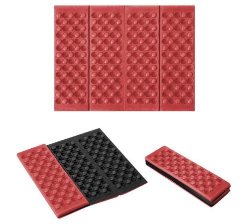 Килимок для кепмінгу NC1718 NILS CAMP 39 х 29 х 0,9 см - червоний