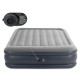 Матрац надувний Intex 64136 з вбудованим електронасосом 203x152 см, сірий