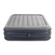 Матрац надувний Intex 64136 з вбудованим електронасосом 203x152 см, сірий