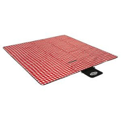 Килимок для пікніка NC2311 PE + ALU NILS CAMP 200x200 см - червоно-рожевий