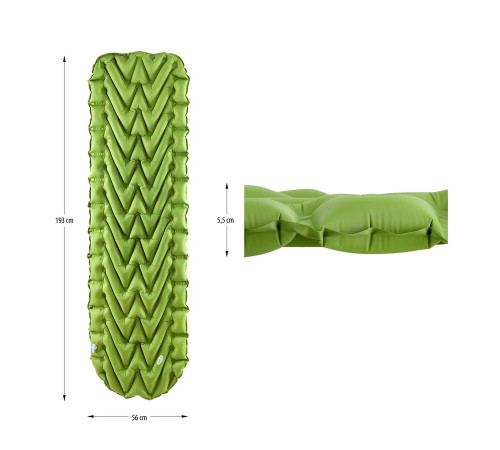 Килимок туристичний NILS CAMP NC4005, 193 х 56 х 5,5 см, зелений Килимок туристичний NILS CAMP NC4005, 193 х 56 х 5,5 см, зелений