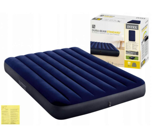 Матрац надувний Intex 64758 191x137x25 см, синій Матрац надувний Intex 64758 191x137x25 см, синій