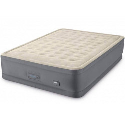 Матрац надувний Intex 64926 203x152x46 см, сіро-бежевий