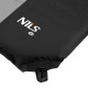 Килимок самонадувний NILS CAMP NC4340, 195 х 60 х 5 см - чорно-сірий